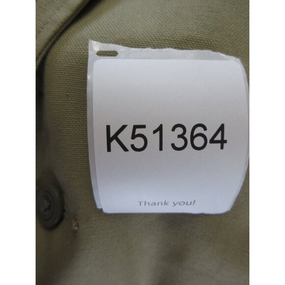 LL Bean Sport Coat 44 Blazer Safari Field Jacket Military Elbow Patch - Picture 13 of 13